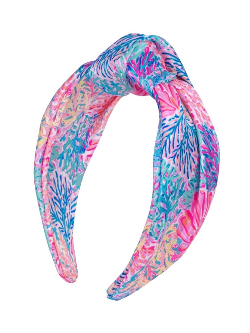 Lilly Pulitzer Pink & Blue Patterned Knotted Headband